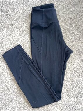 Pink, black leggings, XS
